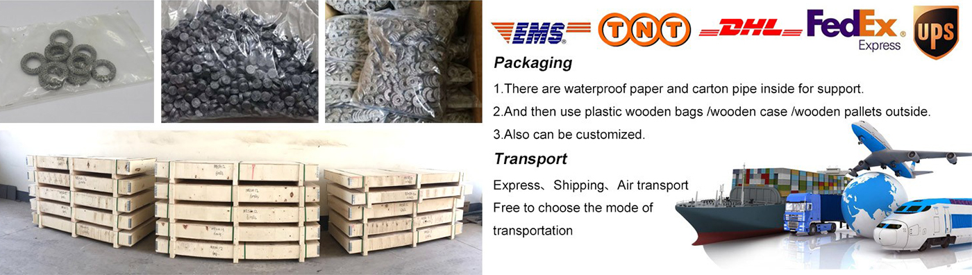 SS304 SS316 14 10 mm Snow Foam Lance Compressed Knitted Mesh Filter for Shock Absorption and Filter