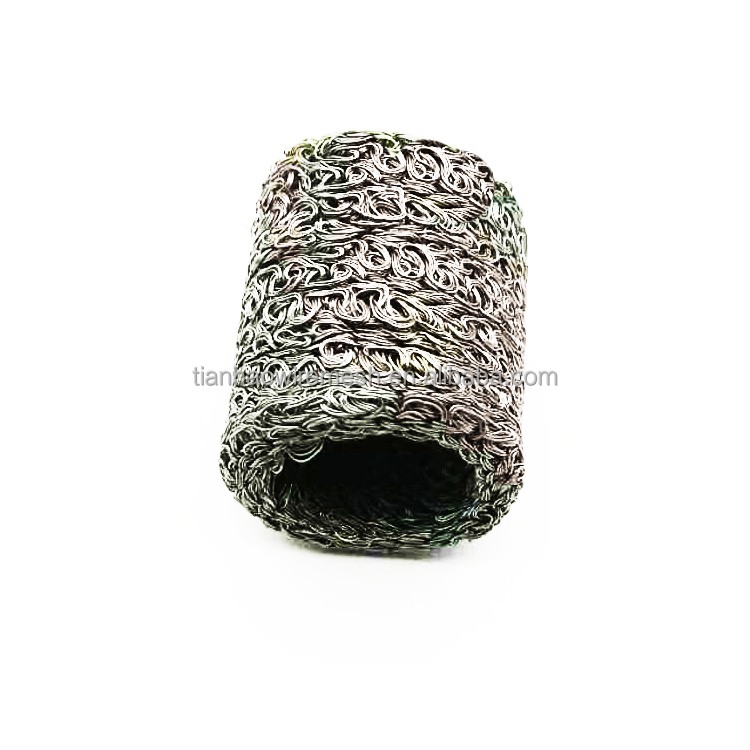 SS304 SS316 14 10 mm Snow Foam Lance Compressed Knitted Mesh Filter for Shock Absorption and Filter