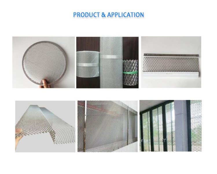 Stainless Steel Aluminum Diamond Shape Stretched Expanded Metal Mesh