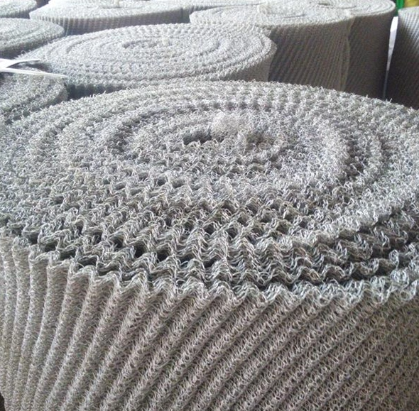 304 316 Stainless Steel Gas Liquid Filter Compressed Knitted Wire Mesh