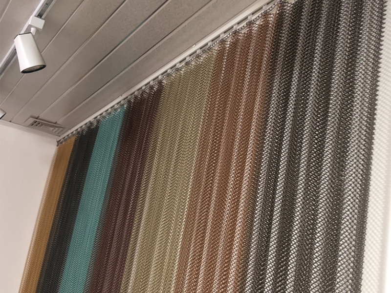 Gold Metal Aluminum Alloy Decorative Wire Mesh Curtain