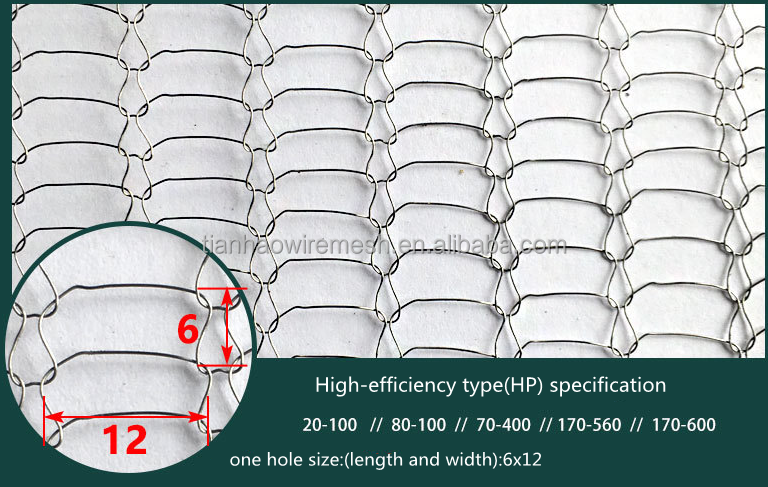 304 316 Stainless Steel Gas Liquid Filter Compressed Knitted Wire Mesh
