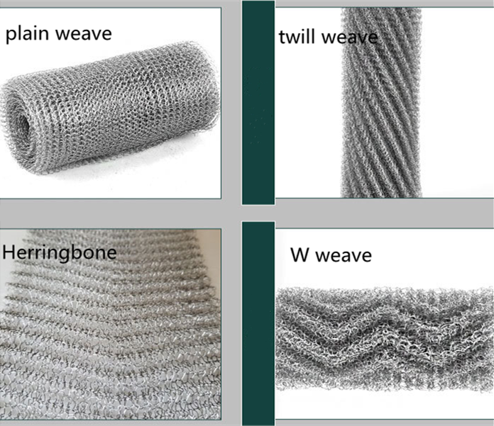 304 316 Stainless Steel Gas Liquid Filter Compressed Knitted Wire Mesh