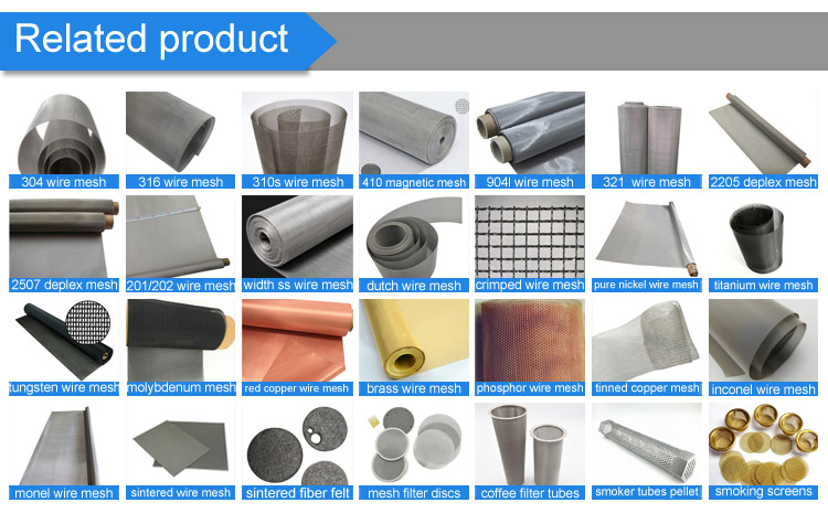 30 40 50 60 Mesh Heating Resistance Metal Alloy Fireproof Screen FeCrAl Woven Wire Mesh for Furnace