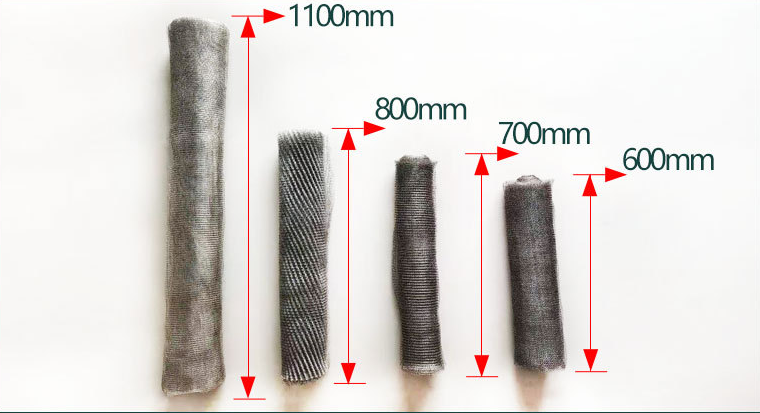 304 316 Stainless Steel Gas Liquid Filter Compressed Knitted Wire Mesh