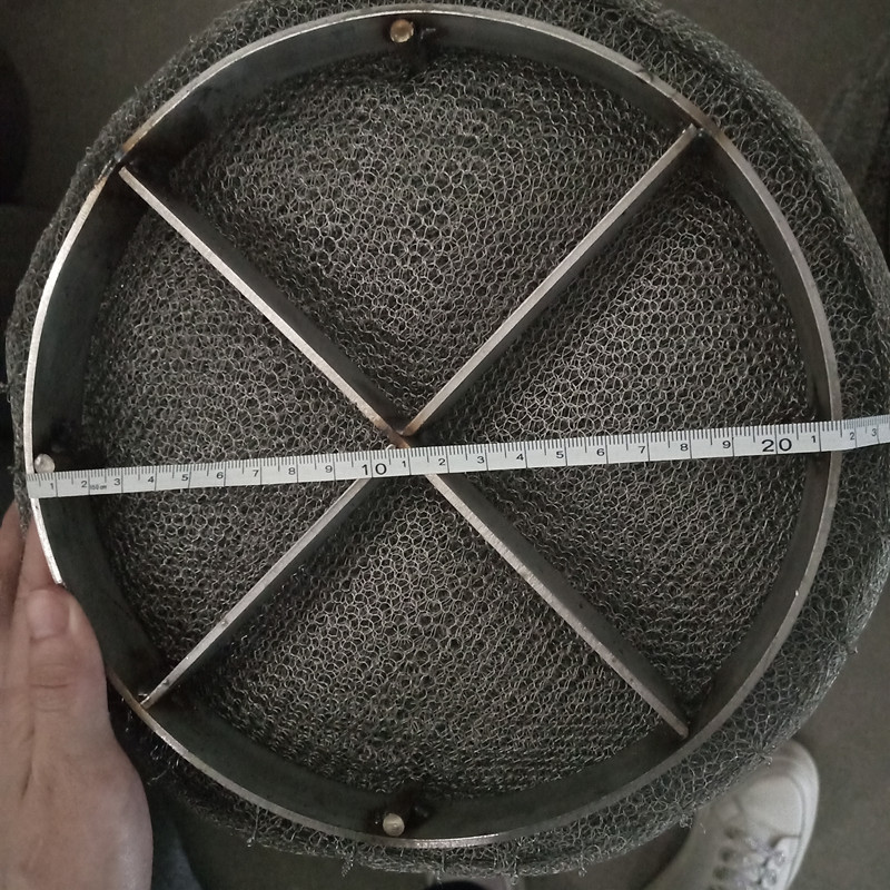304 316 Stainless Steel Nickel Knitted Wire Mesh Demister Mist Eliminator Oil Gas Liquid Separator / Mist Eliminator