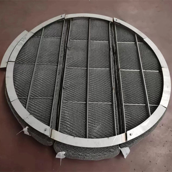 304 316 Stainless Steel Nickel Knitted Wire Mesh Demister Mist Eliminator Oil Gas Liquid Separator / Mist Eliminator