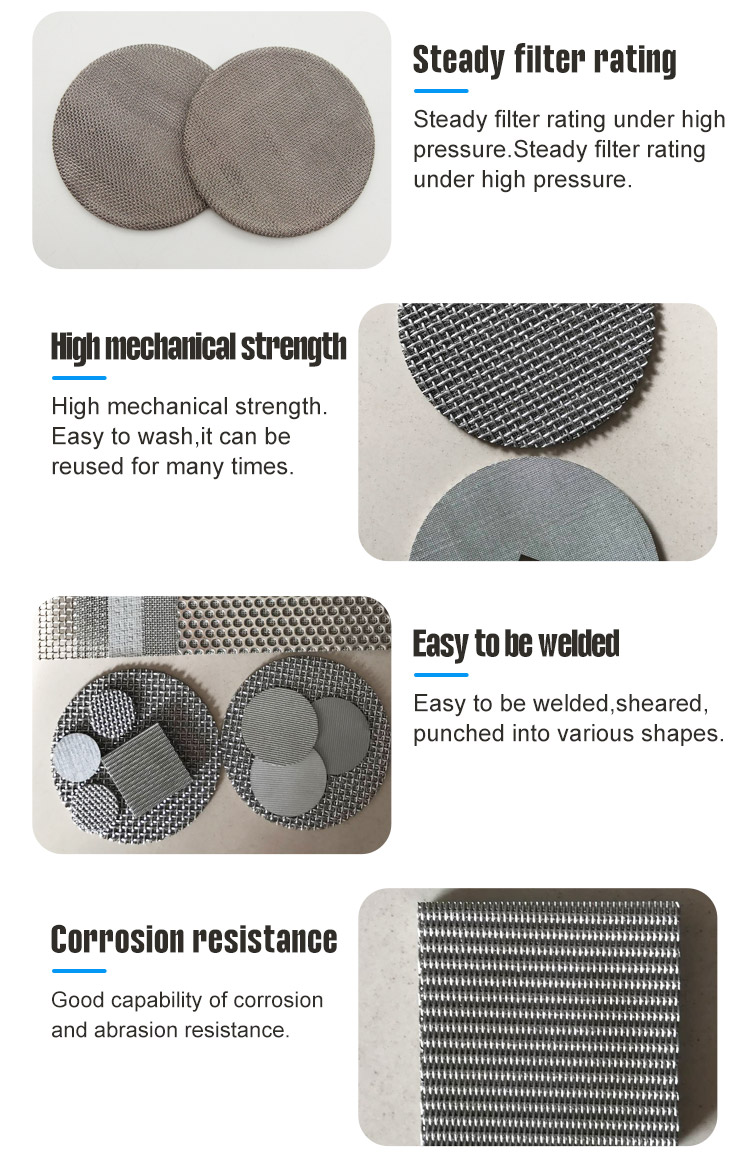 Thickness 0.1mm 0.3mm 0.5mm High Temperature Resistant Filter Material Nickel Felt/Sintered Nickel Felt/Nickel Fiber Felt