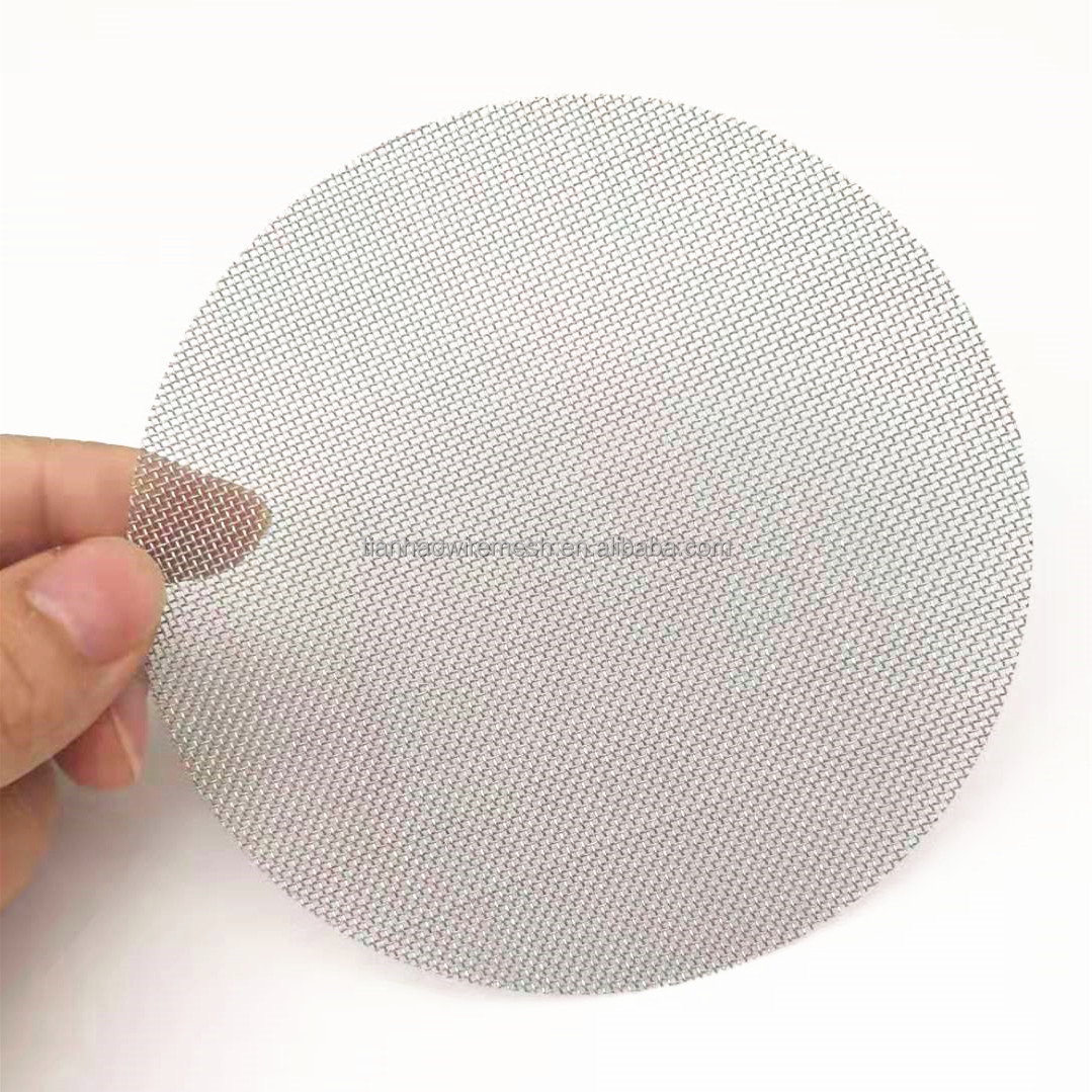 10 20 50 100 Micron Stainless Steel 20 40 50 60 80 180 Mesh Round Screen Filter Mesh Disc