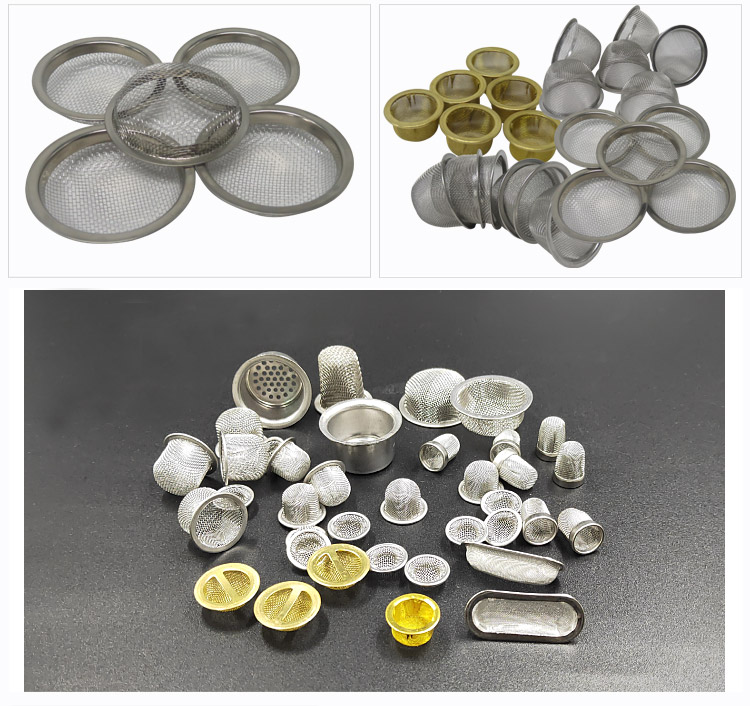 30 40 50 60 80 100 120 Mesh Stainless Steel Wire Mesh Bowl Filter Cap / Bowl Metal Filter Screen