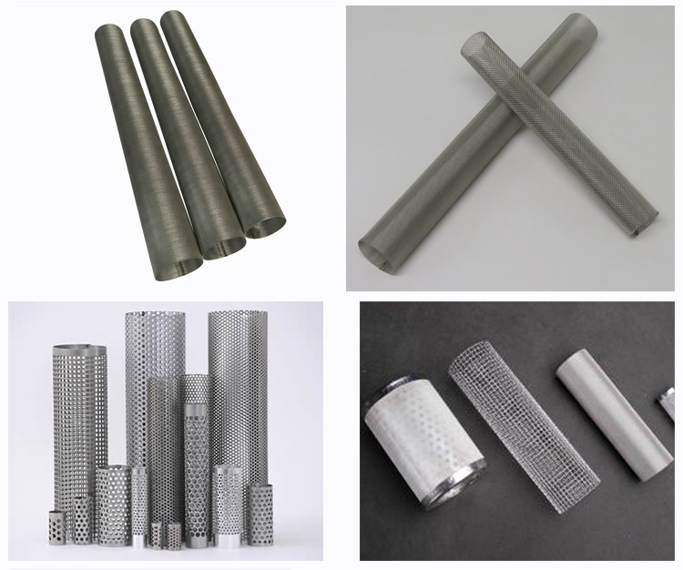 Multi-layer 304 316 Stainless Steel Woven Wire Mesh Cylinder Filter Tube