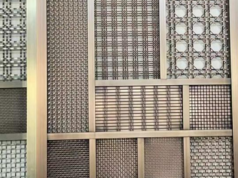 Stainless steel cabinet panels come in various styles for selection Aluminum Decorative mesh for cur