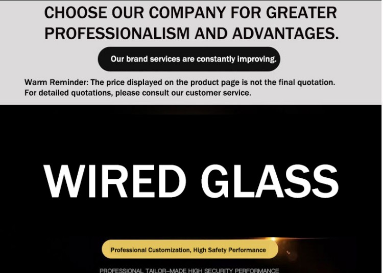 Wholesale 5-12mm Wired Glass with Custom Designs and Samples Provided, Striped Silk Art Glass for Partitions and Feature Walls.