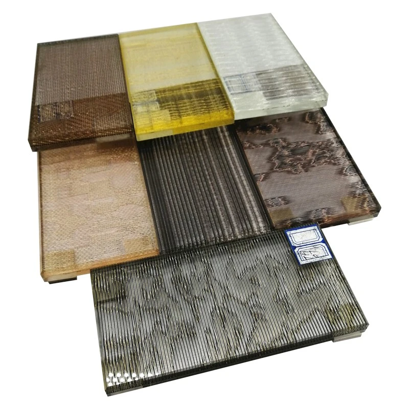 Wholesale 5-12mm Wired Glass with Custom Designs and Samples Provided, Striped Silk Art Glass for Pa